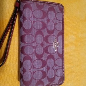 Coach burgundy wallet